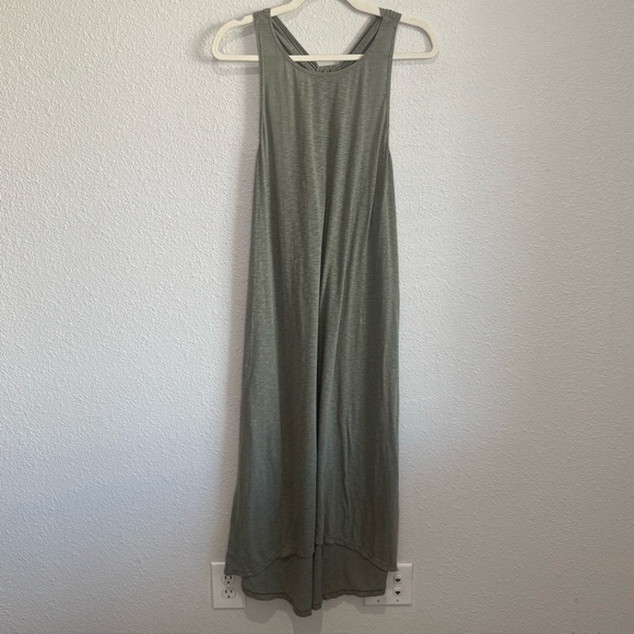 ALICE + OLIVIA by Stacey Bendet Air Halter Maxi Dress Green Large Vacation Boho - Picture 1 of 8